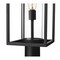 Z-Lite Dunbroch 1 Light Outdoor Pier Mounted Fixture, Black & Clear 584PHBR-533PM-BK - alternate 4